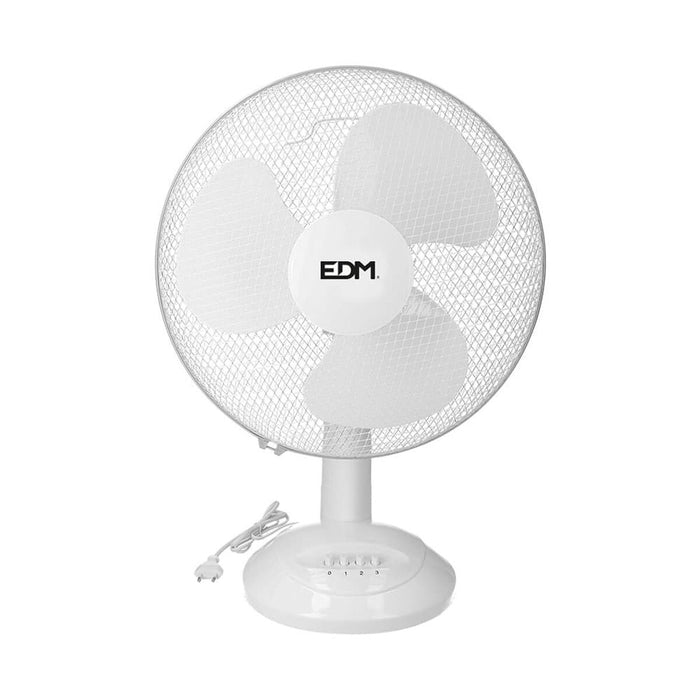 Ventilatore da Tavolo EDM Bianco 35 W Ø 30 x 48 cm