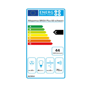 Cappa Classica Mepamsa 300.0567.905 180 m³/h 60 cm 55W C Nero