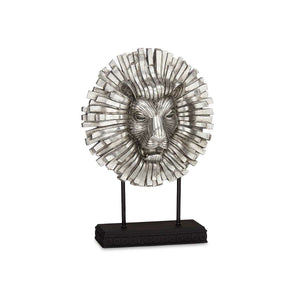 Statua Decorativa Leone Argentato 28 x 38,5 x 11,5 cm (4 Unità)