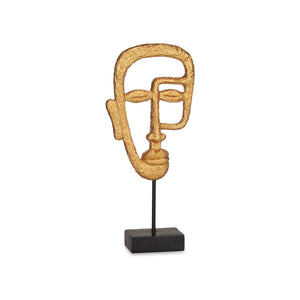 Statua Decorativa Viso Dorato 19,5 x 38 x 10,5 cm (4 Unità)