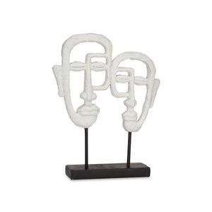 Statua Decorativa Viso Bianco 27 x 32,5 x 10,5 cm (4 Unità)